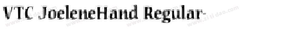 VTC JoeleneHand Regular字体转换